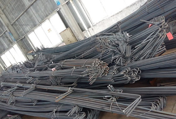 Commercial Steel Building Rebar Fabrication Workshop 500mm Painted