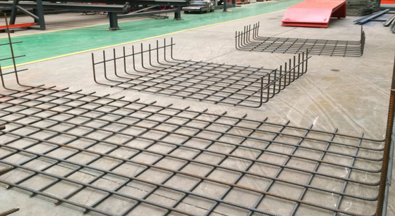 Commercial Steel Building Rebar Fabrication Workshop 500mm Painted