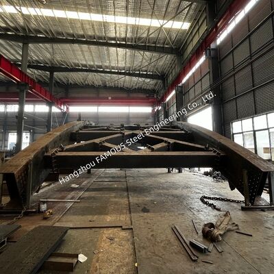 Shop Welded AASHTO LRFD Steel Arch Bridge for Permanent Road Construction Works