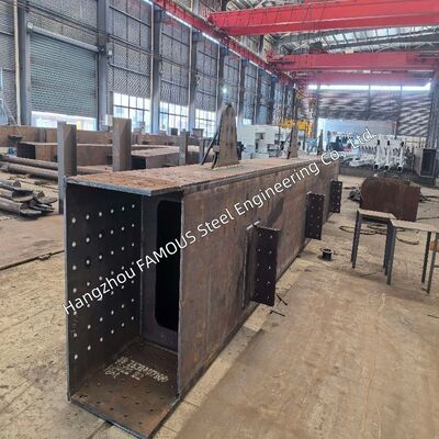 Heavy-Duty Box Girder Steel Bridge Made of ASTM A709 High Strength Structural Steel